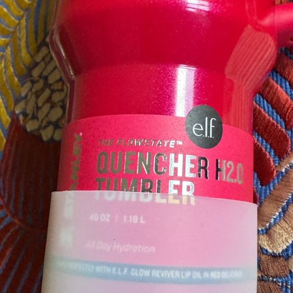 NWoT Stanley Pink Iridescent Quencher H20 Tumbler FlowState Stainless Steel 40OZ - Picture 6 of 7